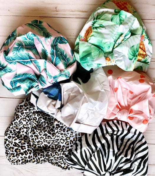 Zebra Print Shower Cap