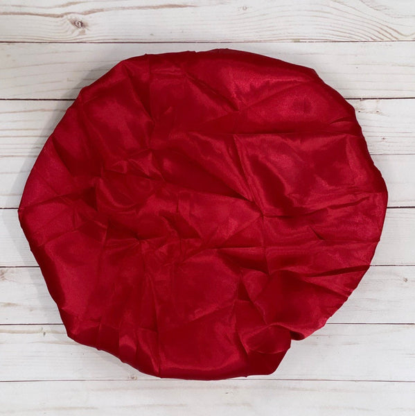 Red Satin Bonnet